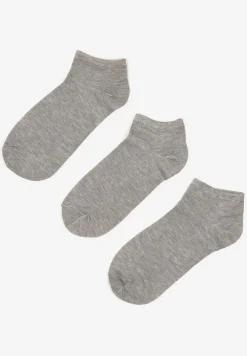 Szare Skarpety z Bawełny 3-Pack Salloren