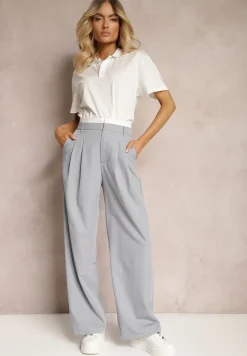 Szare Spodnie z Szerokimi Nogawkami w Kant Kavina