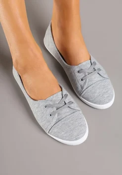 Szare Tenisówki Vices z Drobnym Sznurowaniem Telithia