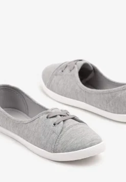 Szare Tenisówki Vices z Drobnym Sznurowaniem Telithia