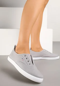 Szare Wsuwane Tenisówki w Casualowym Stylu Sepessa
