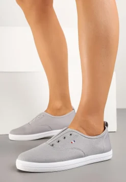 Szare Wsuwane Tenisówki w Casualowym Stylu Sepessa