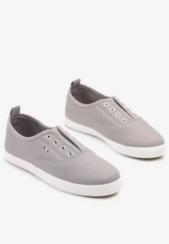 Szare Wsuwane Tenisówki w Casualowym Stylu Sepessa