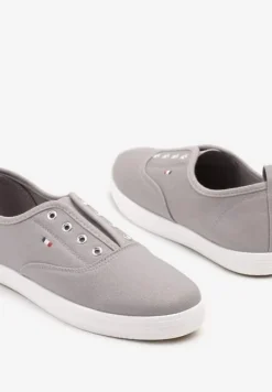 Szare Wsuwane Tenisówki w Casualowym Stylu Sepessa