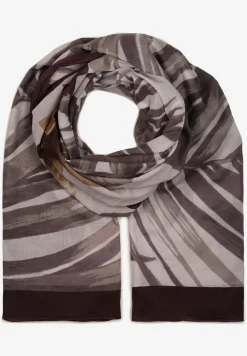 Szary Bawełniany Szalik w Print Jellala