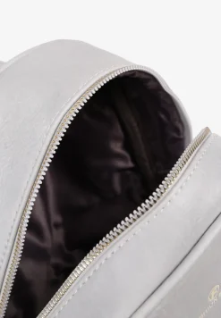 Szary Casualowy Plecak z Metalicznym Suwakiem Idalerra