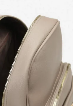 Szary Mały Plecak w Stylu Casual z Imitacji Skóry Arxena