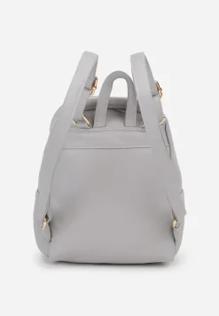 Szary Plecak Ozdobiony Łańcuszkiem i Pikowaniem Kolaggia