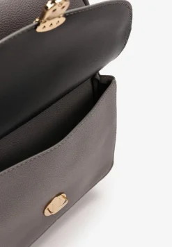 Szary Plecak z Ekoskóry z Dodatkową Kieszenią z Przodu Deboee