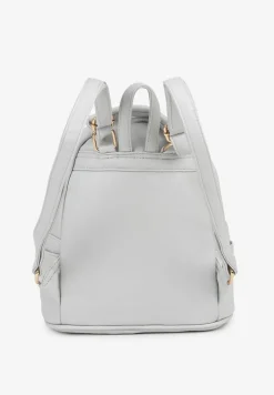 Szary Plecak z Metalicznym Napisem Elisalla