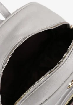Szary Plecak z Ozdobną Aplikacją i Suwakiem Milaretta