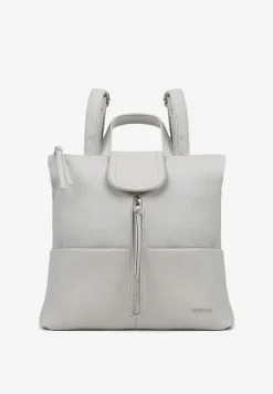 Szary Plecak z Ozdobnym Suwakiem Rivzedi