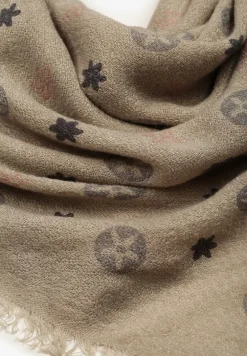 Szary Szalik z Geometrycznym Motywem Nomida