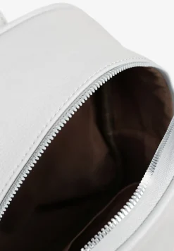 Szary Trapezowy Plecak z Suwakiem z Frędzlami Idassea