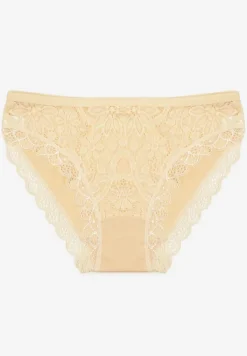 Żółte Majtki Figi z Koronką Didel
