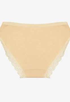 Żółte Majtki Figi z Koronką Didel