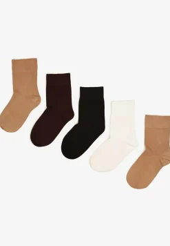 Wielokolorowe Casualowe Skarpety z Wiskozą 5-Pack Nelobia