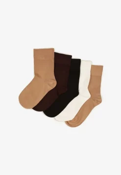Wielokolorowe Casualowe Skarpety z Wiskozą 5-Pack Nelobia