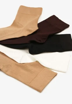 Wielokolorowe Casualowe Skarpety z Wiskozą 5-Pack Nelobia