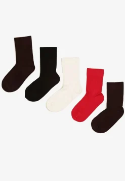 Wielokolorowe Skarpety z Wiskozą w Prążki 5-Pack Loberia