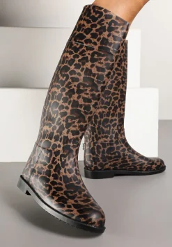 Wysokie Kalosze w Panterkę Zalivna