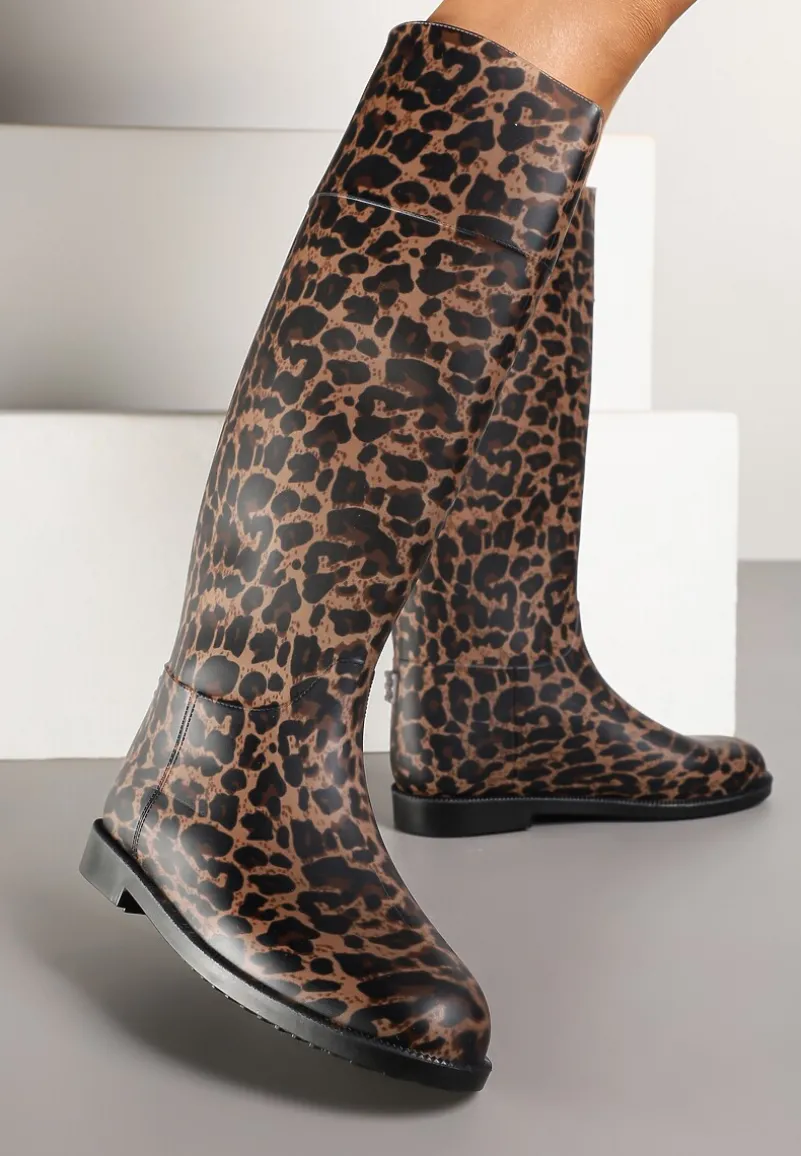 Wysokie Kalosze w Panterkę Zalivna