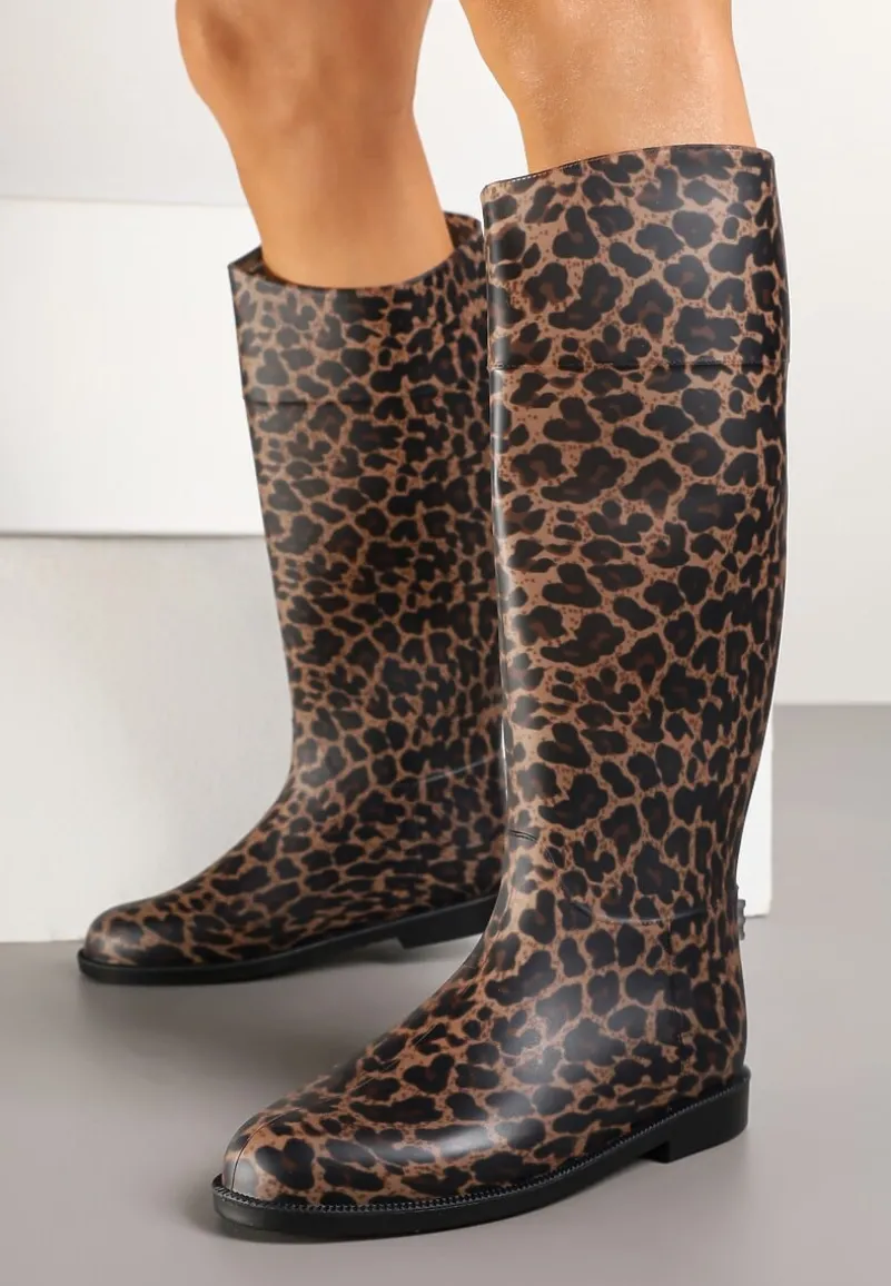 Wysokie Kalosze w Panterkę Zalivna