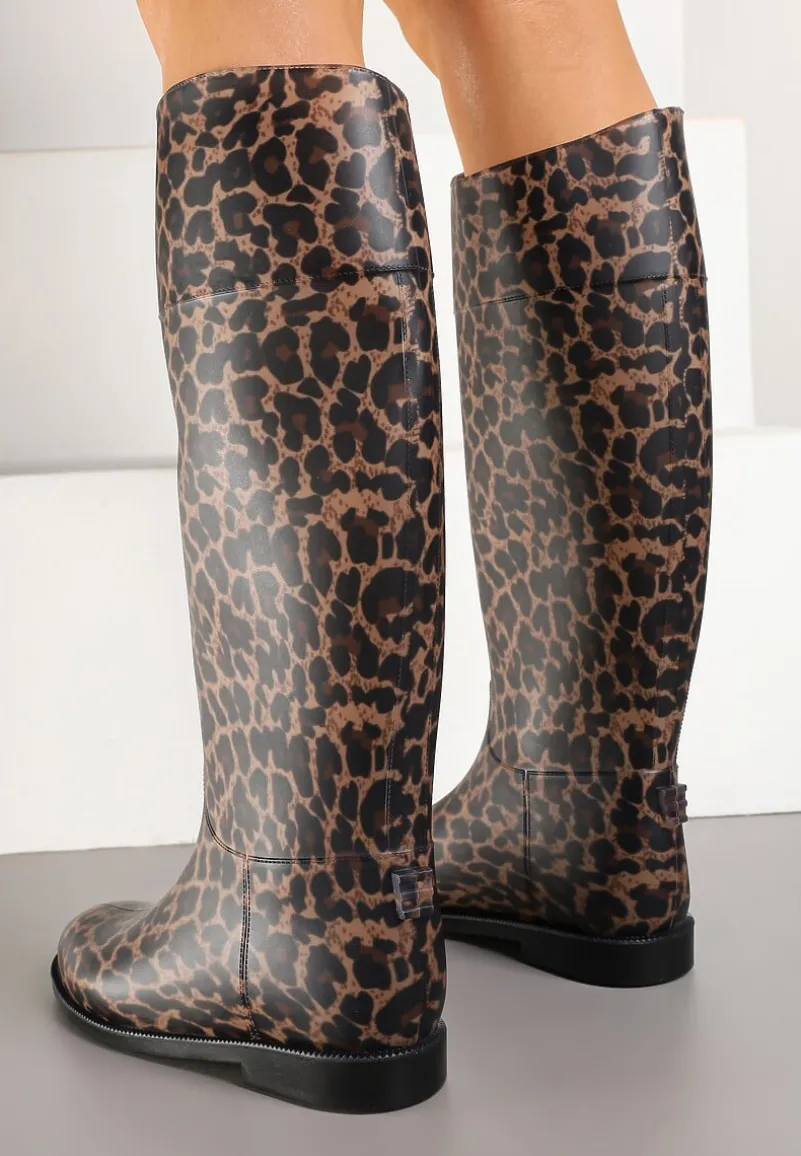 Wysokie Kalosze w Panterkę Zalivna