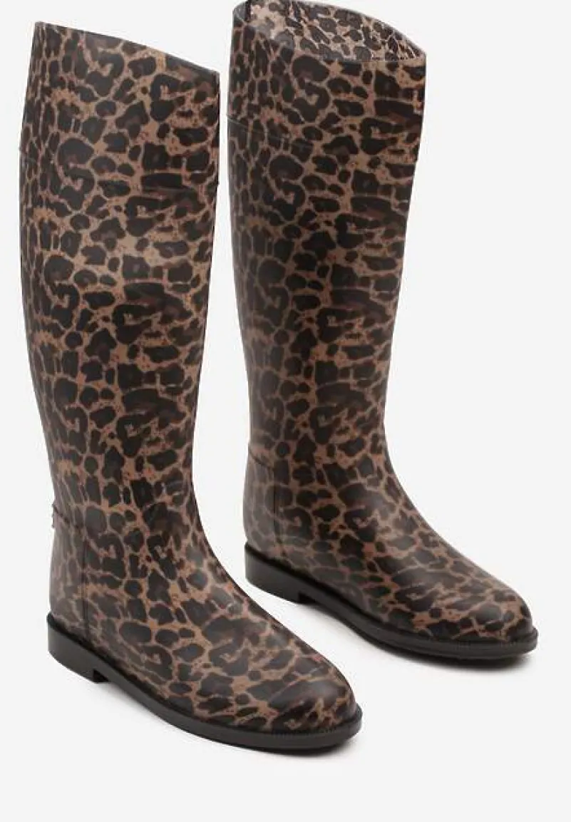 Wysokie Kalosze w Panterkę Zalivna