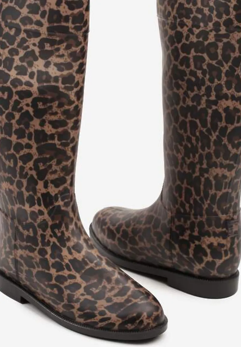 Wysokie Kalosze w Panterkę Zalivna