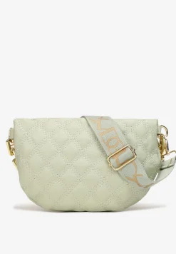 Zielona Pikowana Nerka z Łańcuchem Cotha