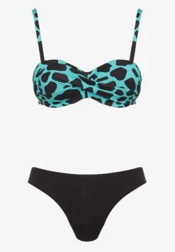 Zielone Bikini 3-częściowe Biustonosz i Majtki Figi w Dwóch Wariantach Milanisse