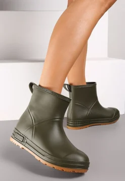 Zielone Gumowe Kalosze za Kostkę Lunidia