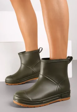 Zielone Gumowe Kalosze za Kostkę Lunidia