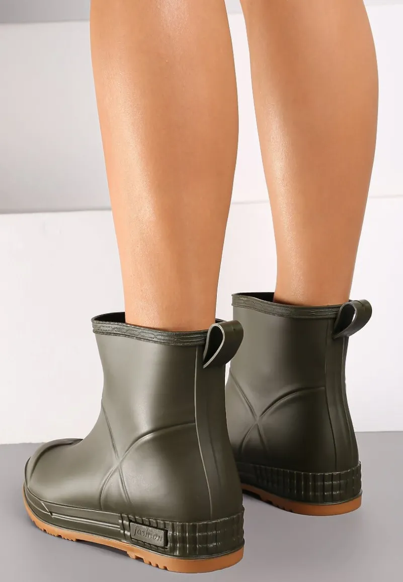 Zielone Gumowe Kalosze za Kostkę Lunidia