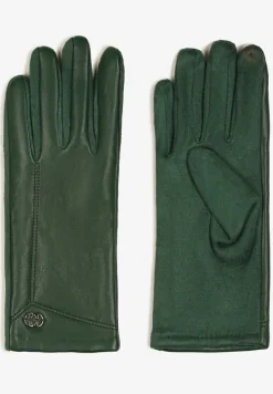 Zielone Rękawiczki z Ekoskóry Zinnarra