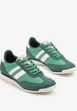 Zielone Sneakersy Vico z Ozdobnymi Paskami Voinea