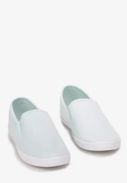 Zielone Wsuwane Tenisówki Materiałowe Jaylisa