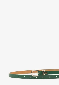 Zielony Casualowy Pasek z Metalową Klamrą Tinonia