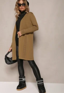 Zielony Luźny Kardigan Niezapinany Susannas