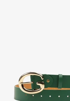 Zielony Pasek z Ekoskóry z Metalową Klamrą Frosofia