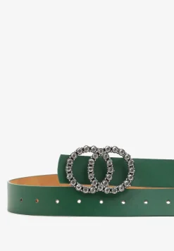 Zielony Pasek ze Zdobioną Klamrą Timalora