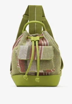 Zielony Plecak w Stylu Boho z Zapięciem na Magnes Tethase