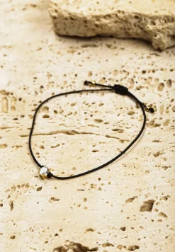 Złota Bransoletka na Regulowanym Sznurku z Zawieszką Julimee