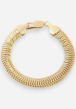 Złota Bransoletka o Geometrycznym Kształcie Malreina