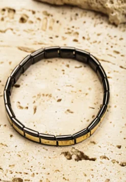 Złota Bransoletka o Geometrycznym Kształcie Irralune