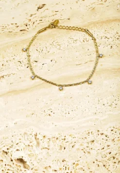 Złota Bransoletka Ozdobiona Cyrkoniami Irriasa