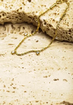 Złota Bransoletka Ozdobiona Cyrkoniami Irriasa