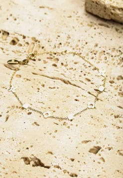 Złota Bransoletka Ozdobiona Geometrycznymi Aplikacjami Turaze