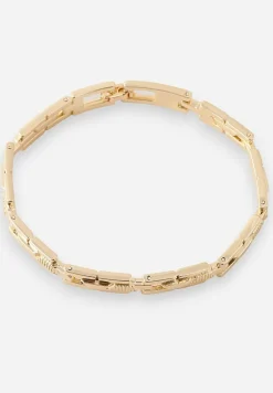 Złota Bransoletka Ozdobiona Tłoczeniem Melannesa